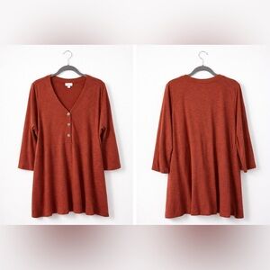 J. Jill Women's Red Buttoned Camisole